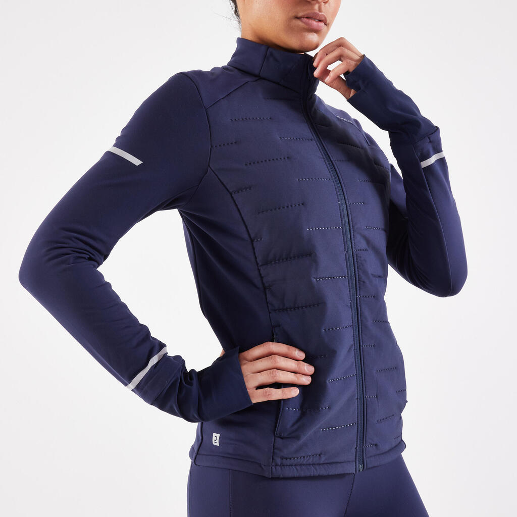 WOMEN'S KIPRUN WARM JACKET - BLUE 