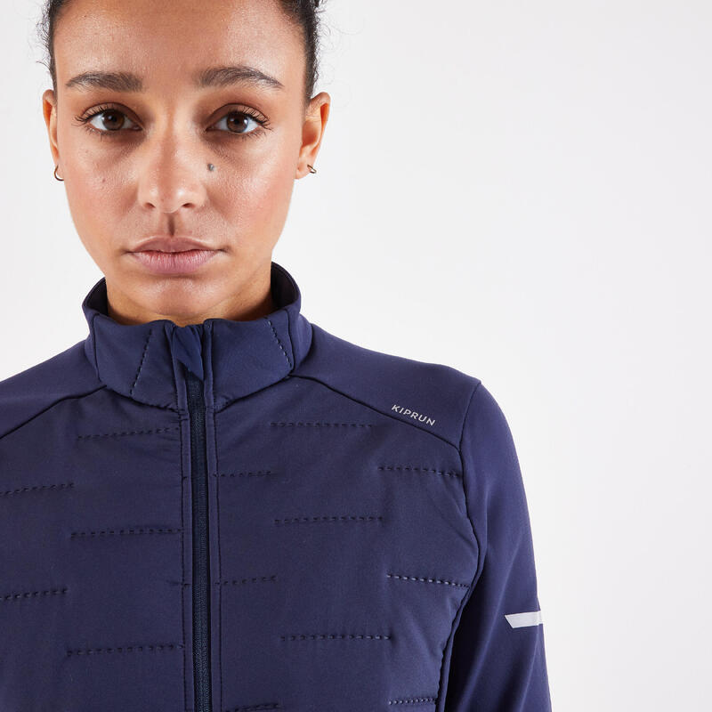 VESTE KIPRUN WARM FEMME BLEUE