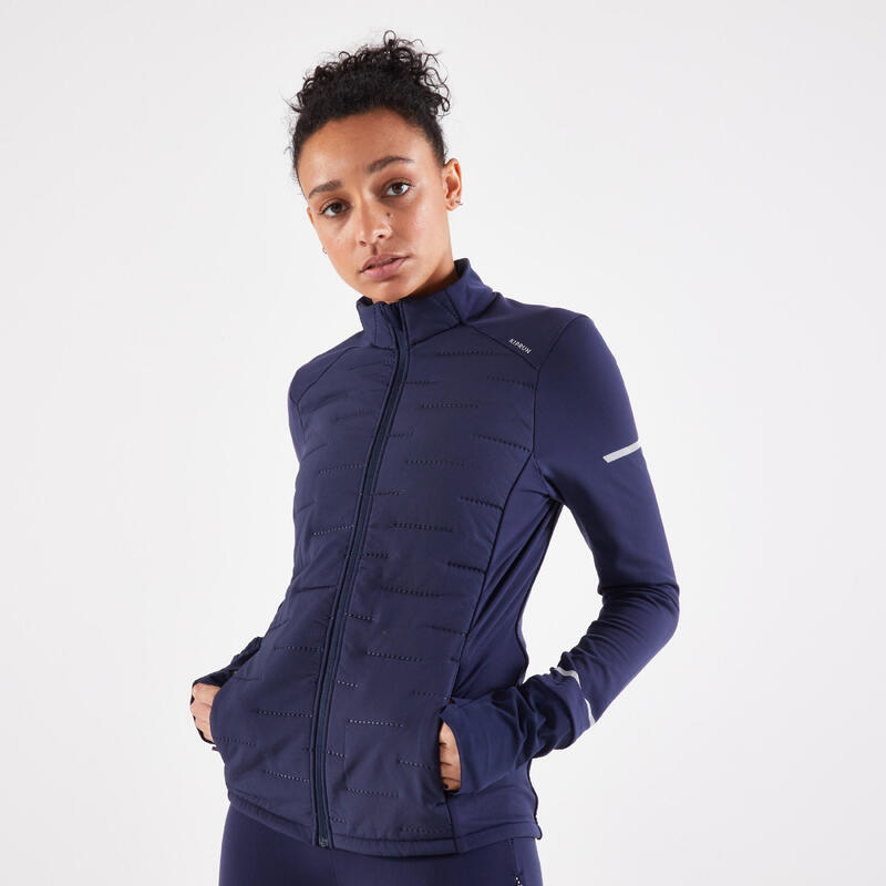 VESTE KIPRUN WARM FEMME BLEUE