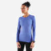 Majica dugih rukava za trčanje Kiprun Skincare Light ženska plava