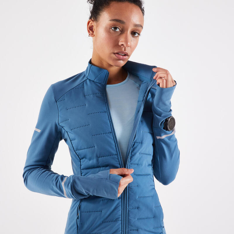 VESTE KIPRUN WARM FEMME BLEU TURQUOISE