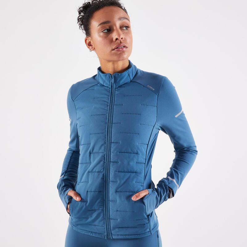 VESTE KIPRUN WARM FEMME BLEU TURQUOISE