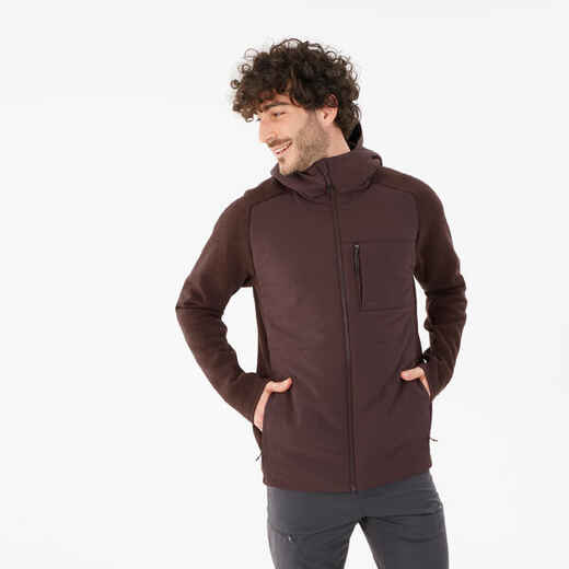 
      Sweatjacke Herren Hybridjacke mit Kapuze Wandern - NH500 
  