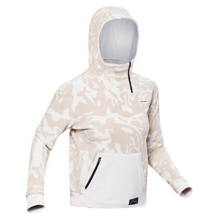 Fleecetröja för vandring MH100 Hoodie Dam