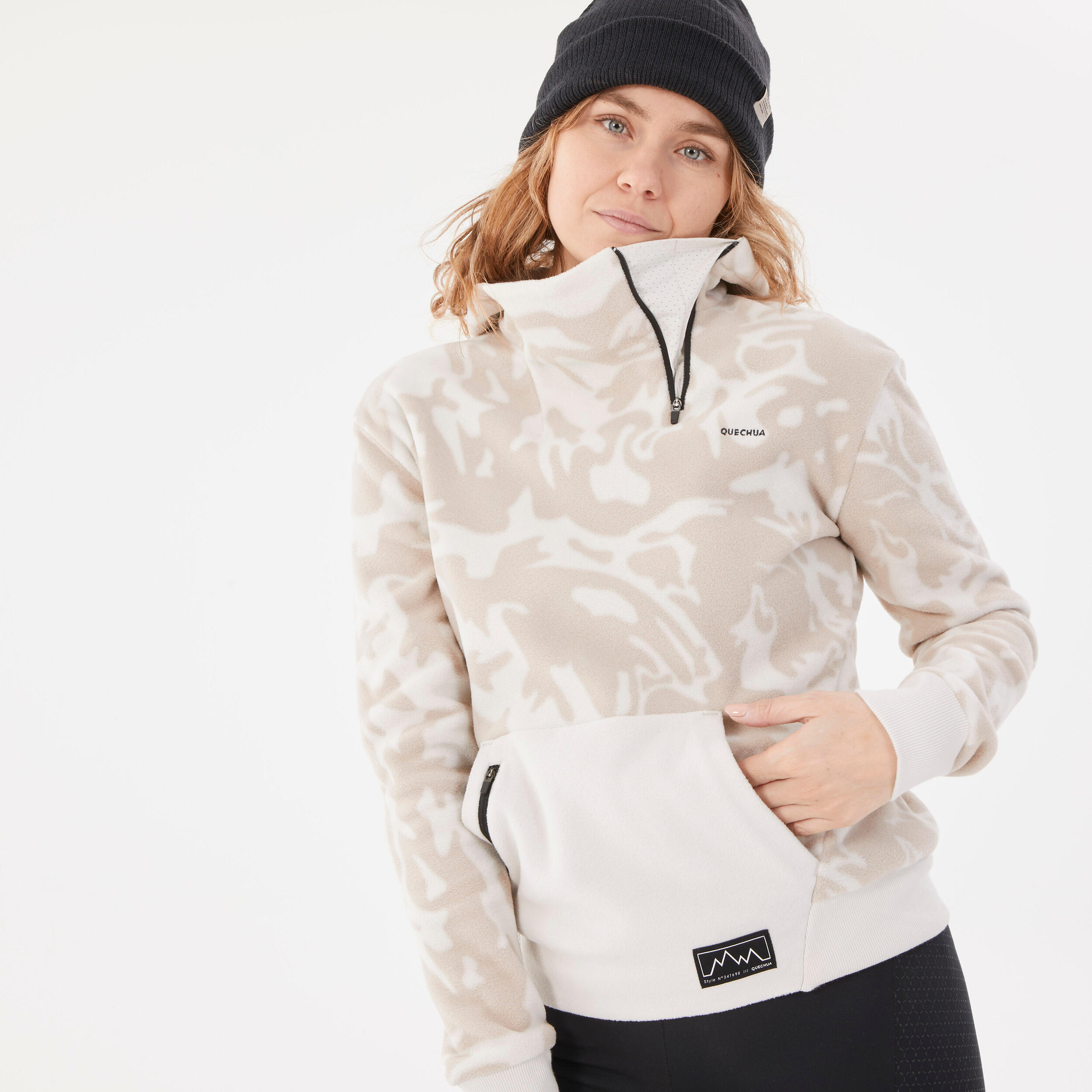Sweat Polaire de randonn e MH100 Hoodie Femme
