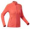 Chaqueta polar de senderismo mh100 para Mujer naranja