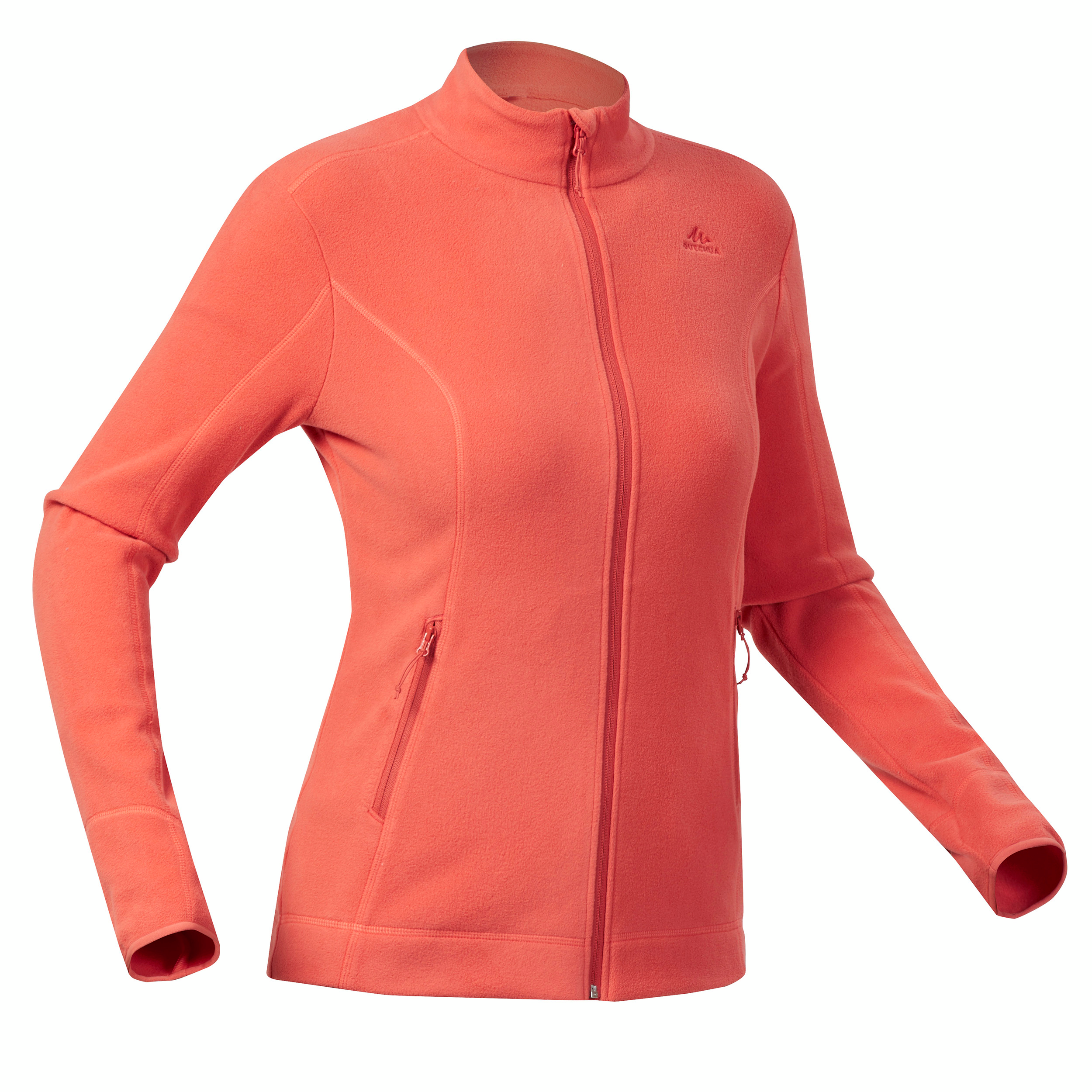 Veste polaire de randonnée - MH120 -orange Femme