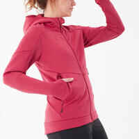 Women’s Hiking Fleece Jacket - MH520 Hood