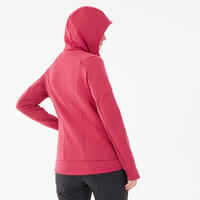 Women’s Hiking Fleece Jacket - MH520 Hood