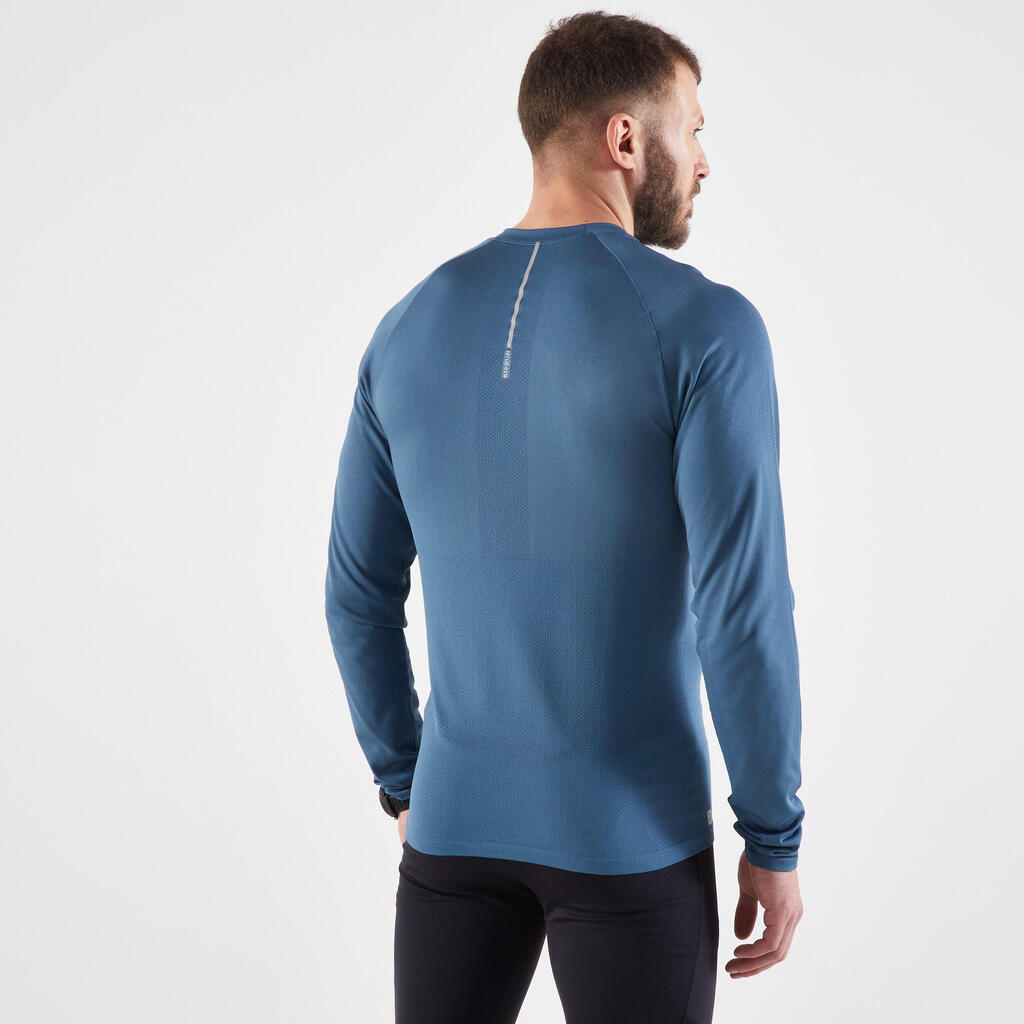 Laufshirt langarm Herren atmungsaktiv - Care dunkelblau 