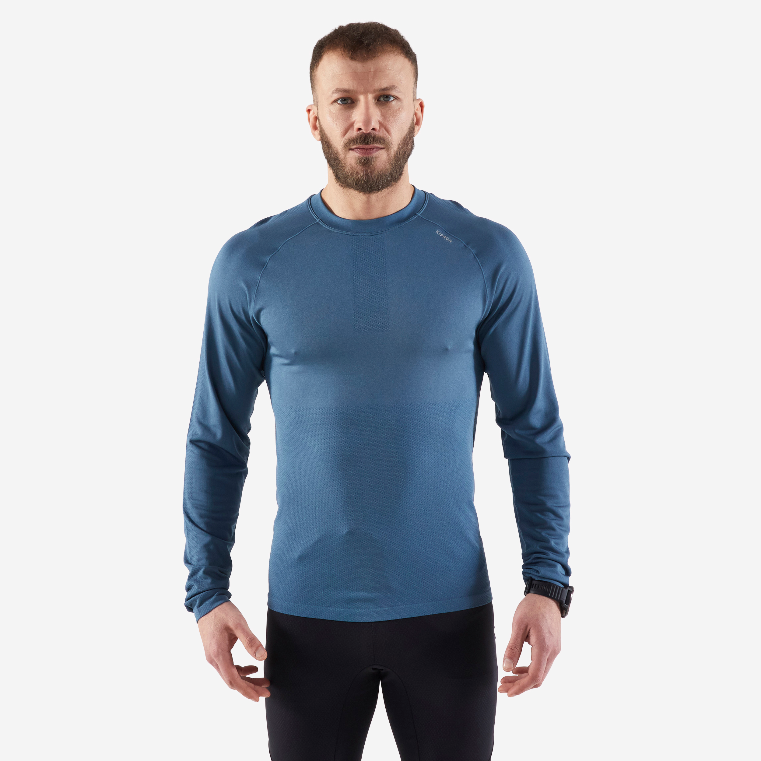 Acheter Tee-shirt homme Manches longues Bleu pétrole ? Bon et bon marché