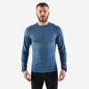 Camiseta de running manga larga Hombre - KIPRUN Run 500 Sin costuras azul 