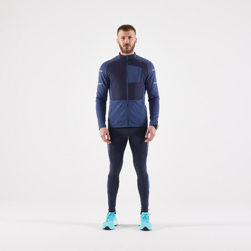 Giacca running uomo KIPRUN WARM blu