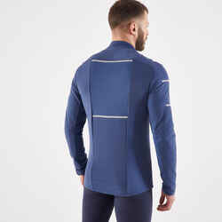 MEN'S KIPRUN WARM WINTER RUNNING JACKET - DARK BLUE