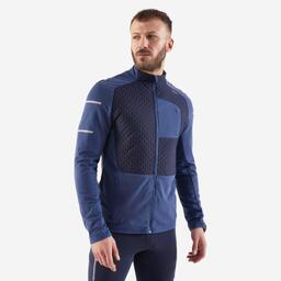 Motion-Vent Fitted Running Jacket in Berry Blue