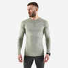 MEN'S LONG-SLEEVED WINTER RUNNING T-SHIRT - KHAKI