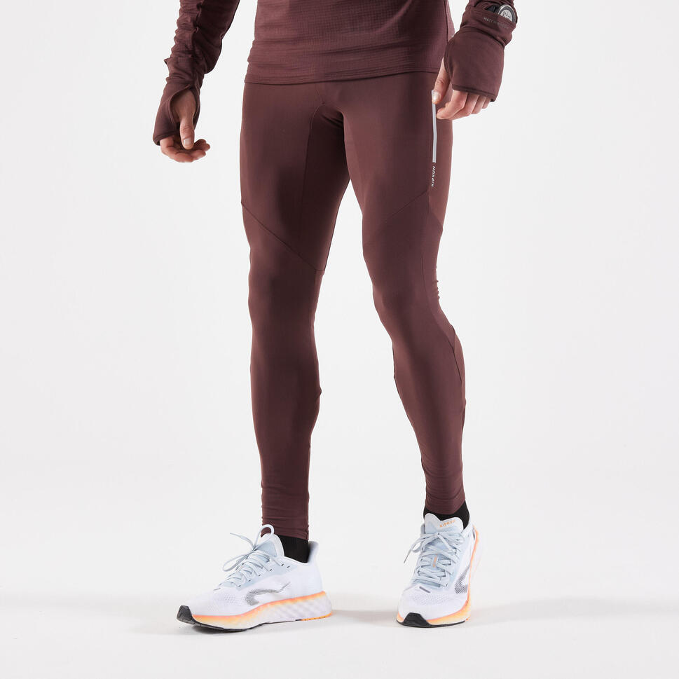 Legginsy do biegania męskie Kiprun Warm ocieplane