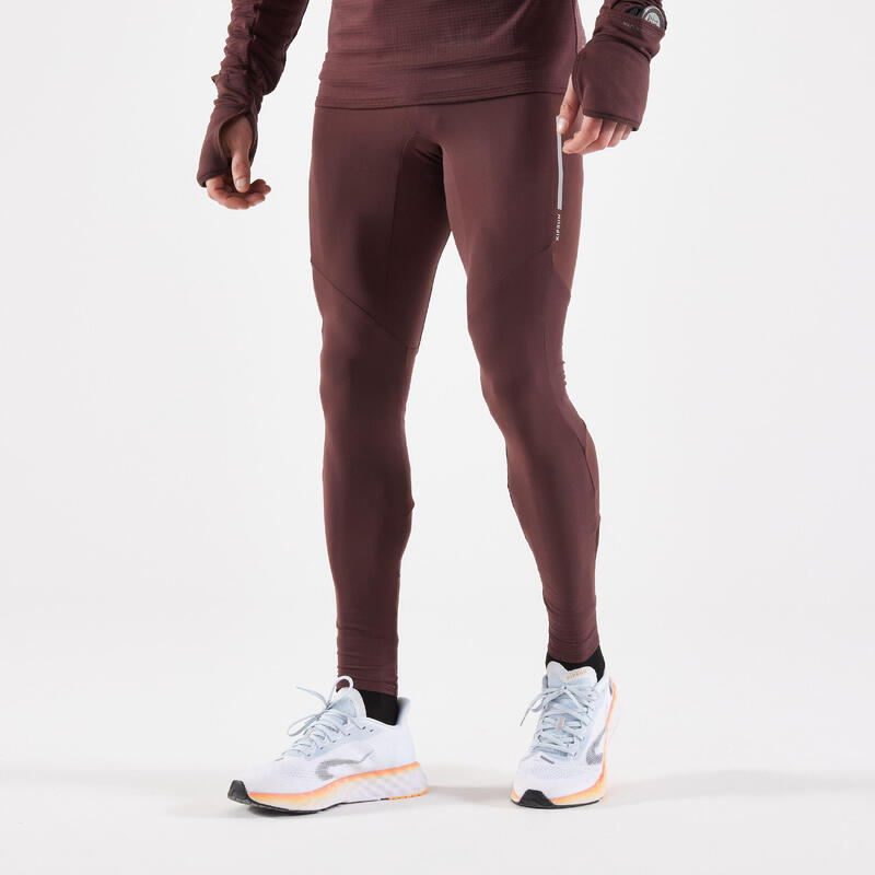 COLLANT RUNNING HOMME CHAUD - KIPRUN BORDEAUX