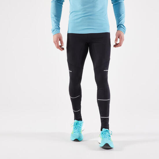 Leggings running uomo RUN DRY 500 neri