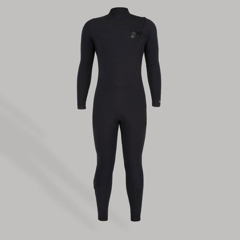 WETSUIT AROPEC 4/3 BLACK FRONT ZIP OLAIAN Decathlon