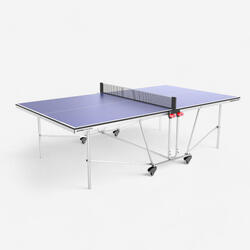 SPORTNOW Mesa de Ping Pong Dobrável com Rodas Mesa de Ping Pong  Profissional para Interior e Exterior Tamanho Padrão com Rede Raquetes e  Bolas 274x152,5x76 cm Azul