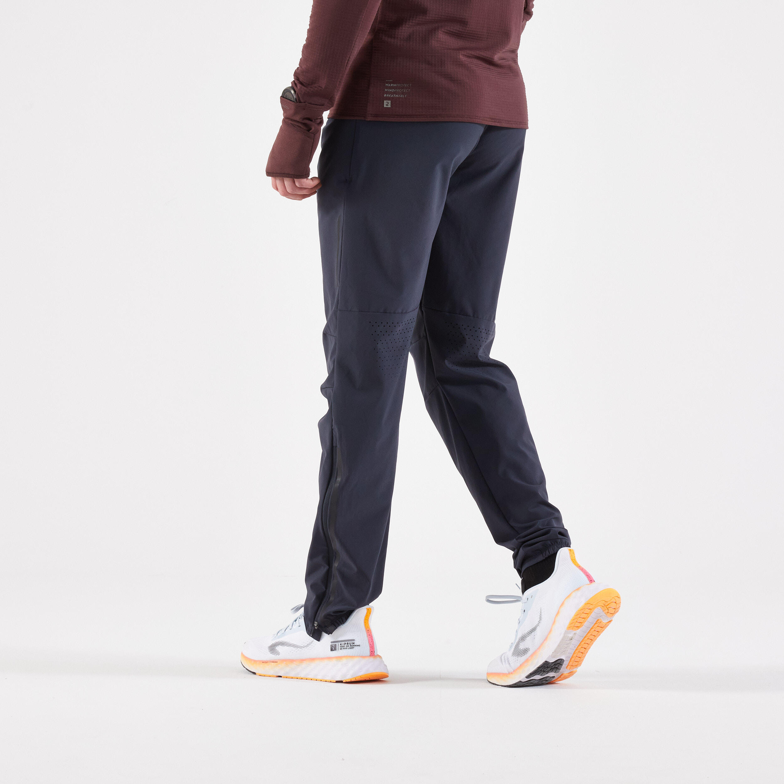 Men's breathable KIPRUN running trousers - grey 3/7