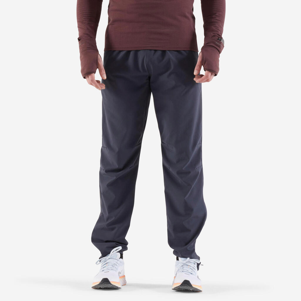 Men's breathable KIPRUN running trousers - grey