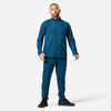 Men's Breathable Slim-Fit Zipped Fitness Tracksuit - Turquoise
