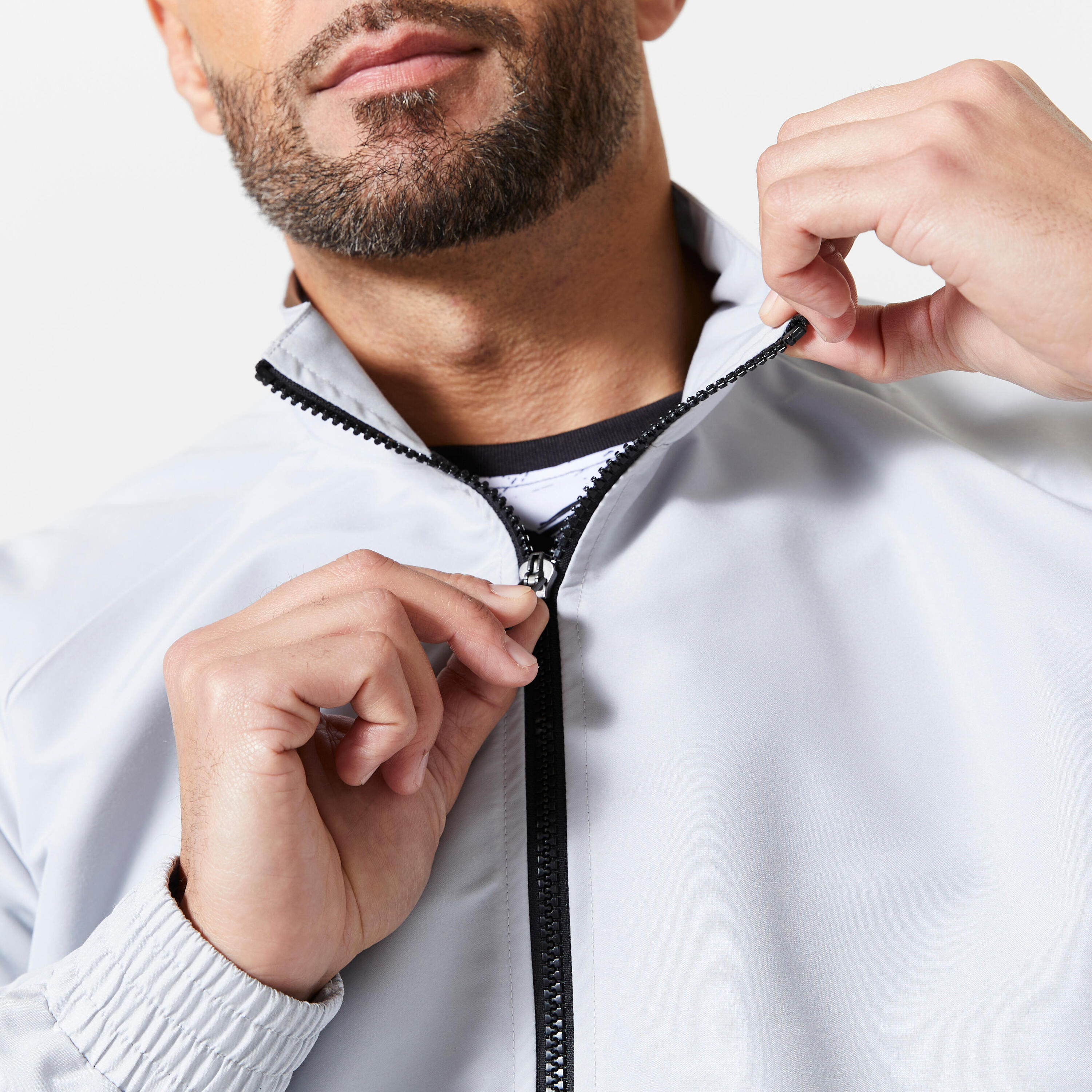 Men's Fitness Standard Breathable Jacket - Grey 4/6