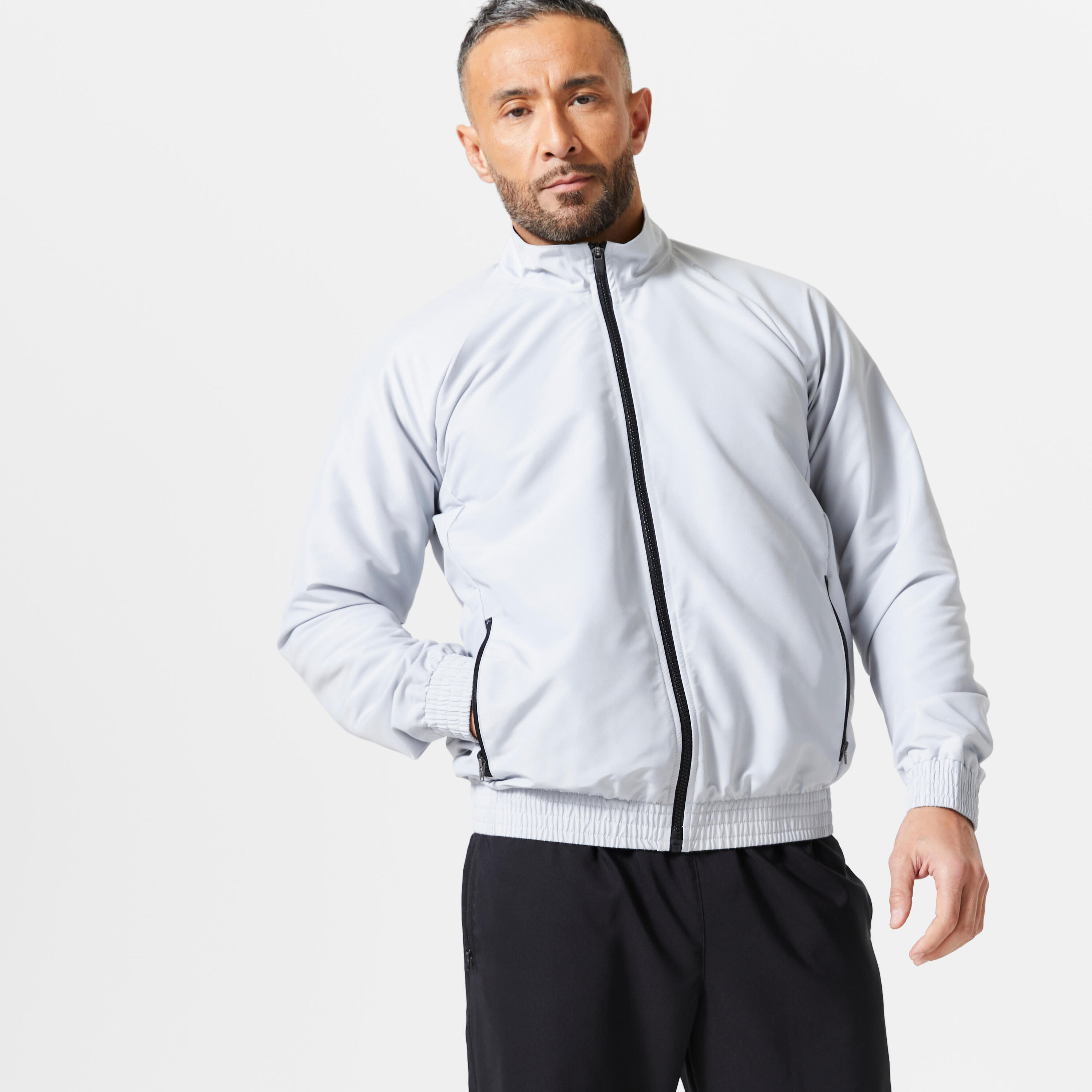 Men's Fitness Standard Breathable Jacket - Grey 1/6