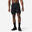 Pantalón Corto Fitness Collection Hombre Negro 2 En 1 Transpirable Bolsillo Con Cremallera