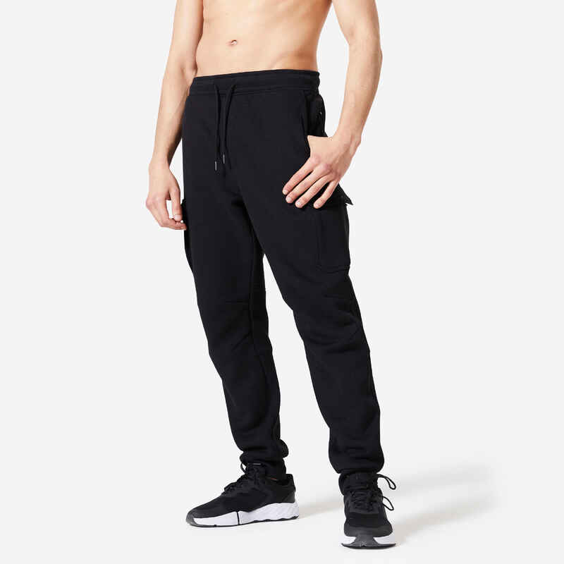 Men's Fitness Jogging Bottoms 520 - Black