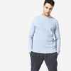 Men's Fitness Crew Neck Sweatshirt 500 Essentials - Grey