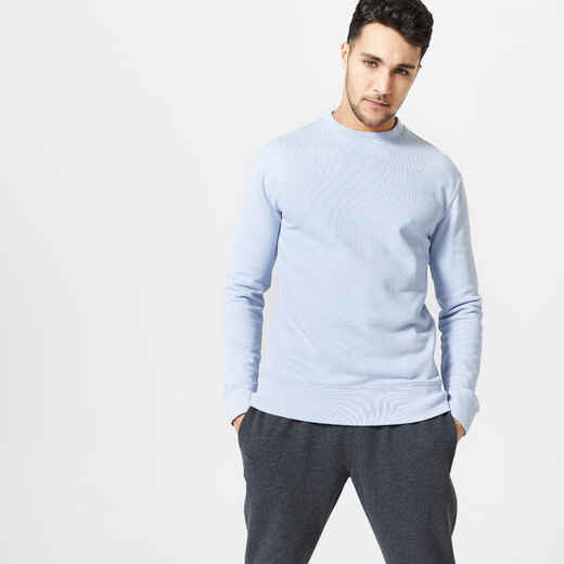 
      Vyriškas kūno rengybos džemperis su apvalia apykakle „500 Essentials“, pilkas
  