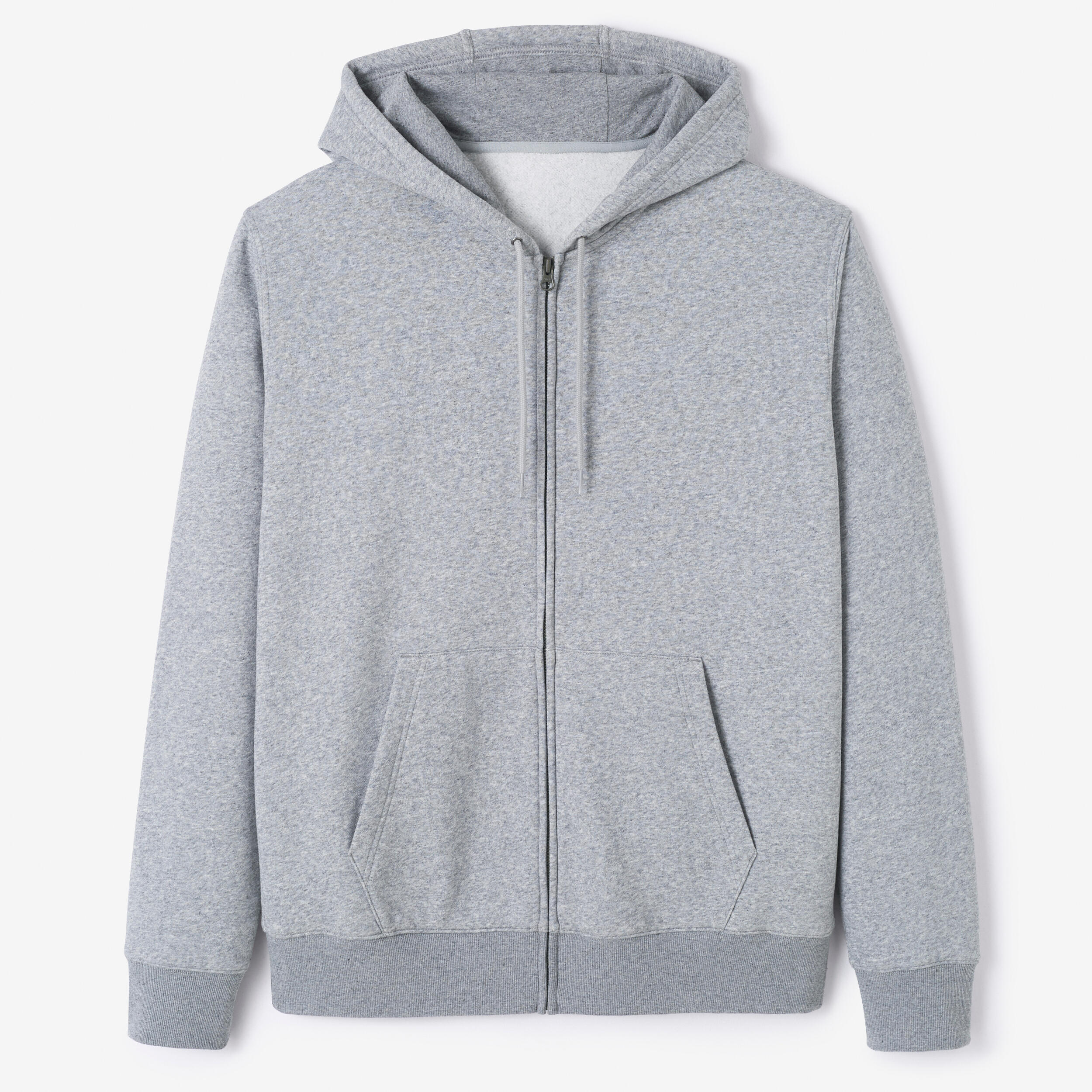 Men's Fitness Zipped Hoodie 500 Essentials - Grey 6/6