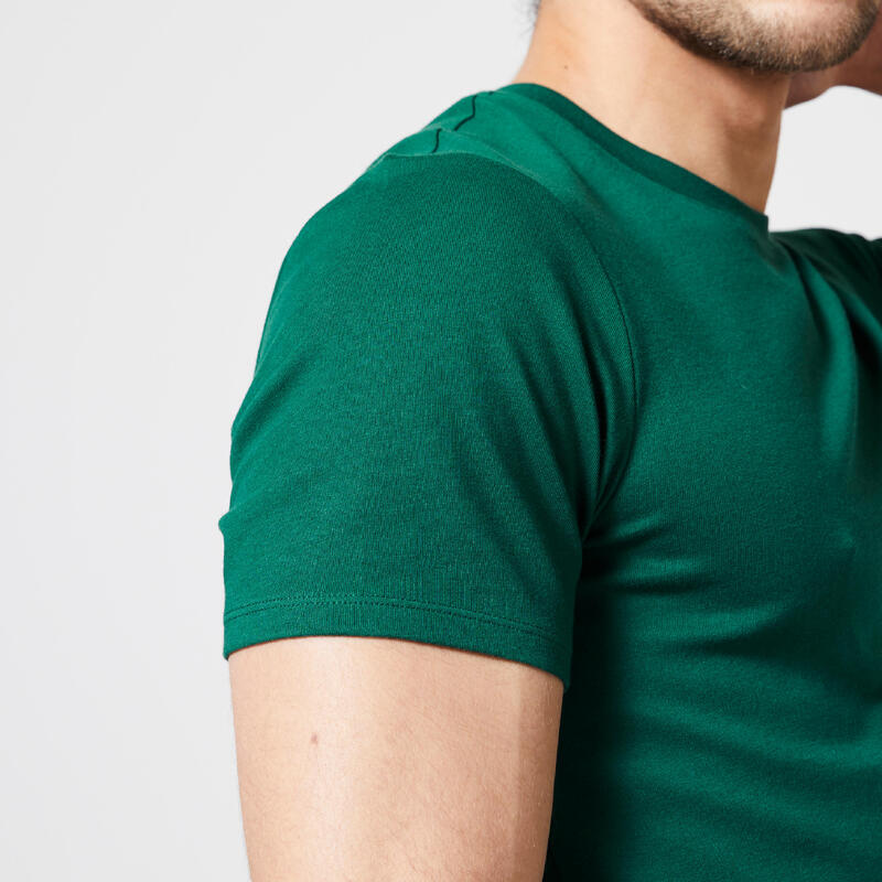 T-Shirt Herren Slim - 500 grün 
