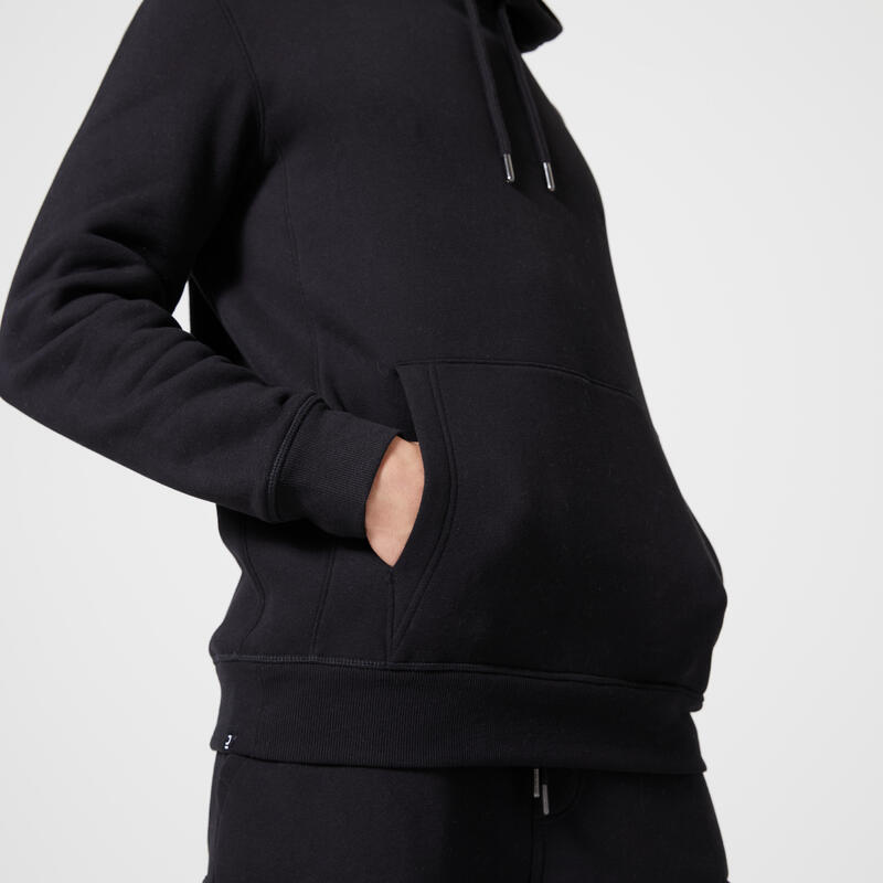 Fitness hoodie voor heren 520 zwart