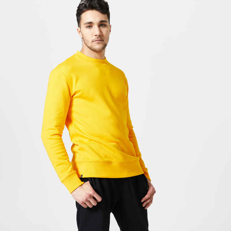 Men's Fitness Sweatshirt Essentials Crew 500 Decathlon