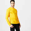 Men's Crew Neck Fitness Sweatshirt 500 Essentials - Yellow
