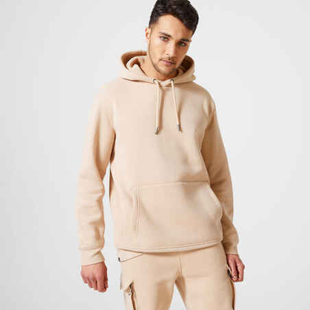 Men's Fitness Hoodie 520 - Beige