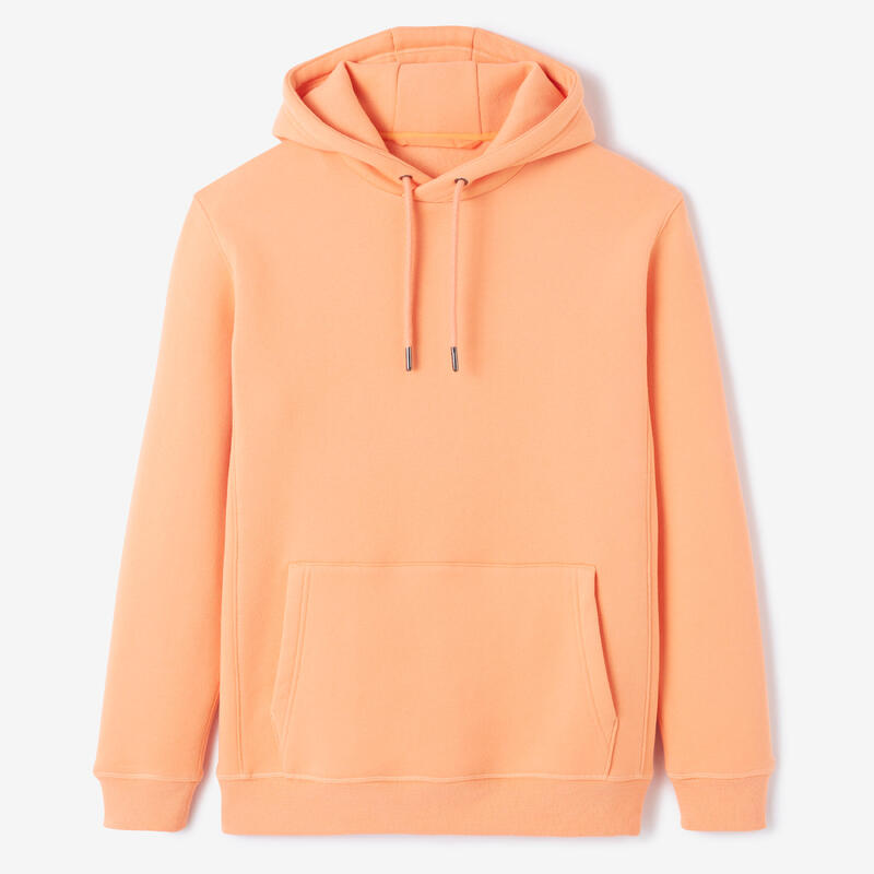 Sudadera Fitness 520 Hombre Naranja Capucha