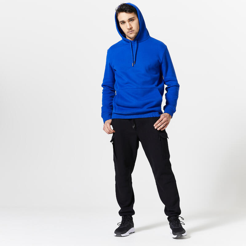 Sweat à capuche Fitness Homme - 520 Bleu