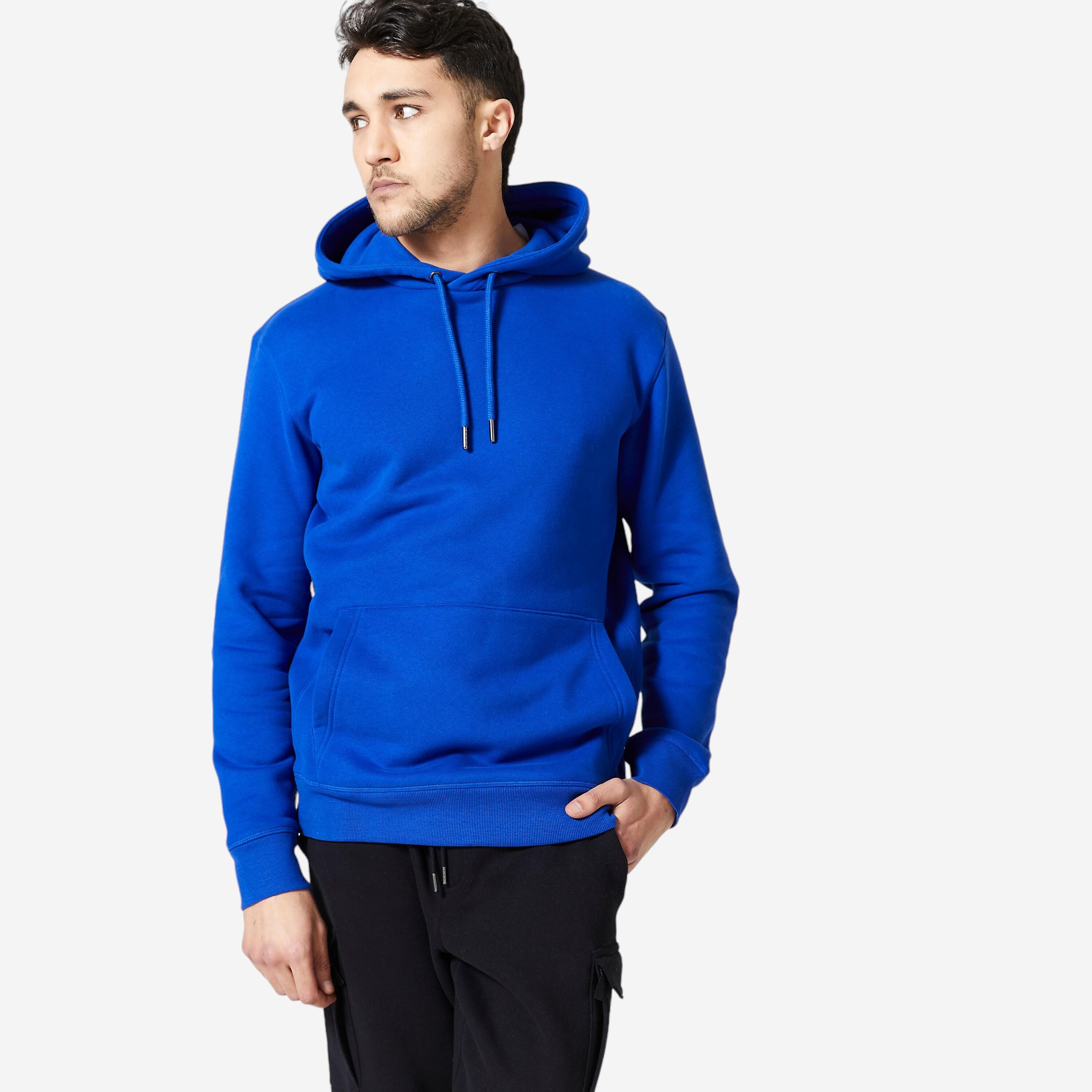 DOMYOS Men's Fitness Hoodie 520 - Blue