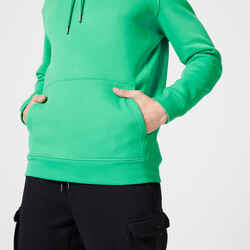 Ανδρικό φούτερ με κουκούλα για Fitness 520 - Πράσινο