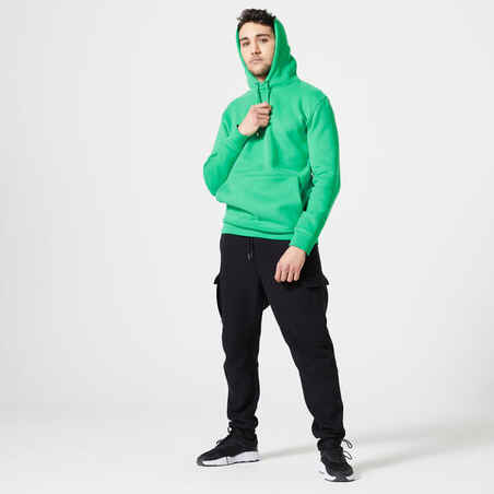 Zelen moški pulover s kapuco 520 