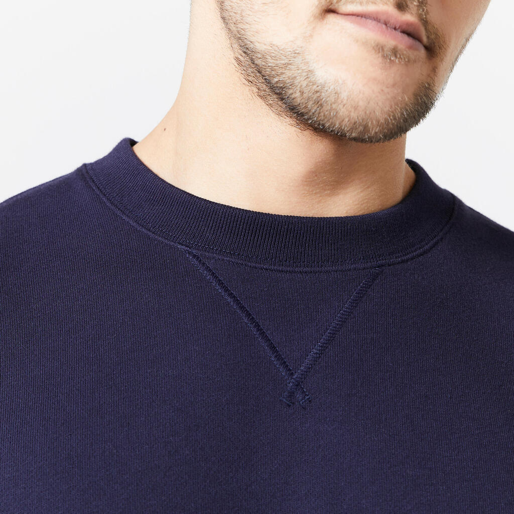 Sweatshirt Herren - 500 Essentials lavendelblau 