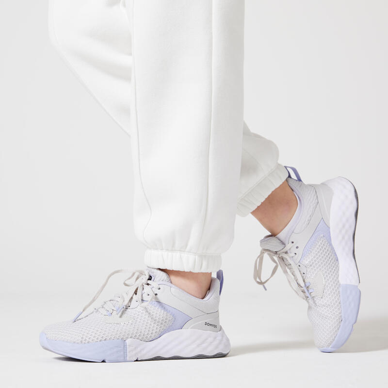 Pantalon Chaud en Polaire pour Femme 500 - Blanc