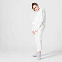 Women's Fitness fleece warm pant - 500 white