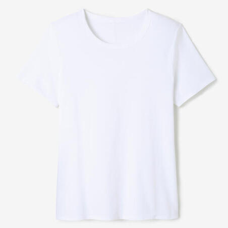 Bela ženska majica za fitnes 100