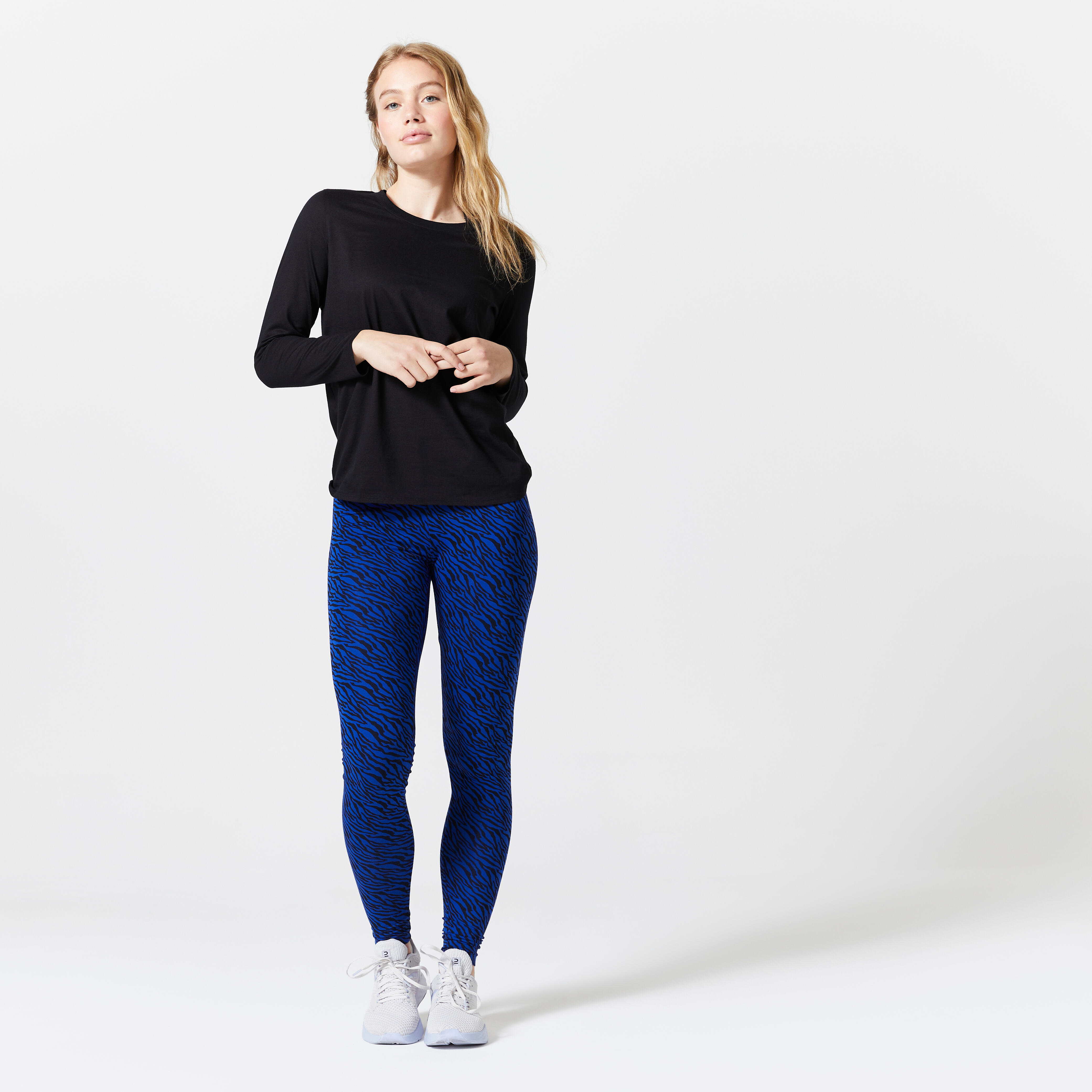 Cotton Long Sleeved Women's T-Shirt 100- Ultra Black